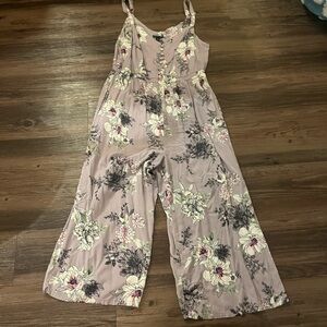 Whimsical wide leg cottagecore floral torrid jumpsuit